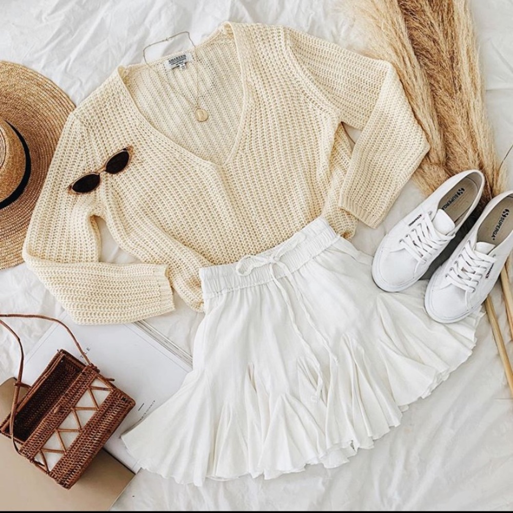 White Mini Skirt
